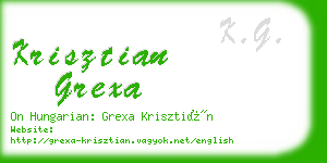 krisztian grexa business card